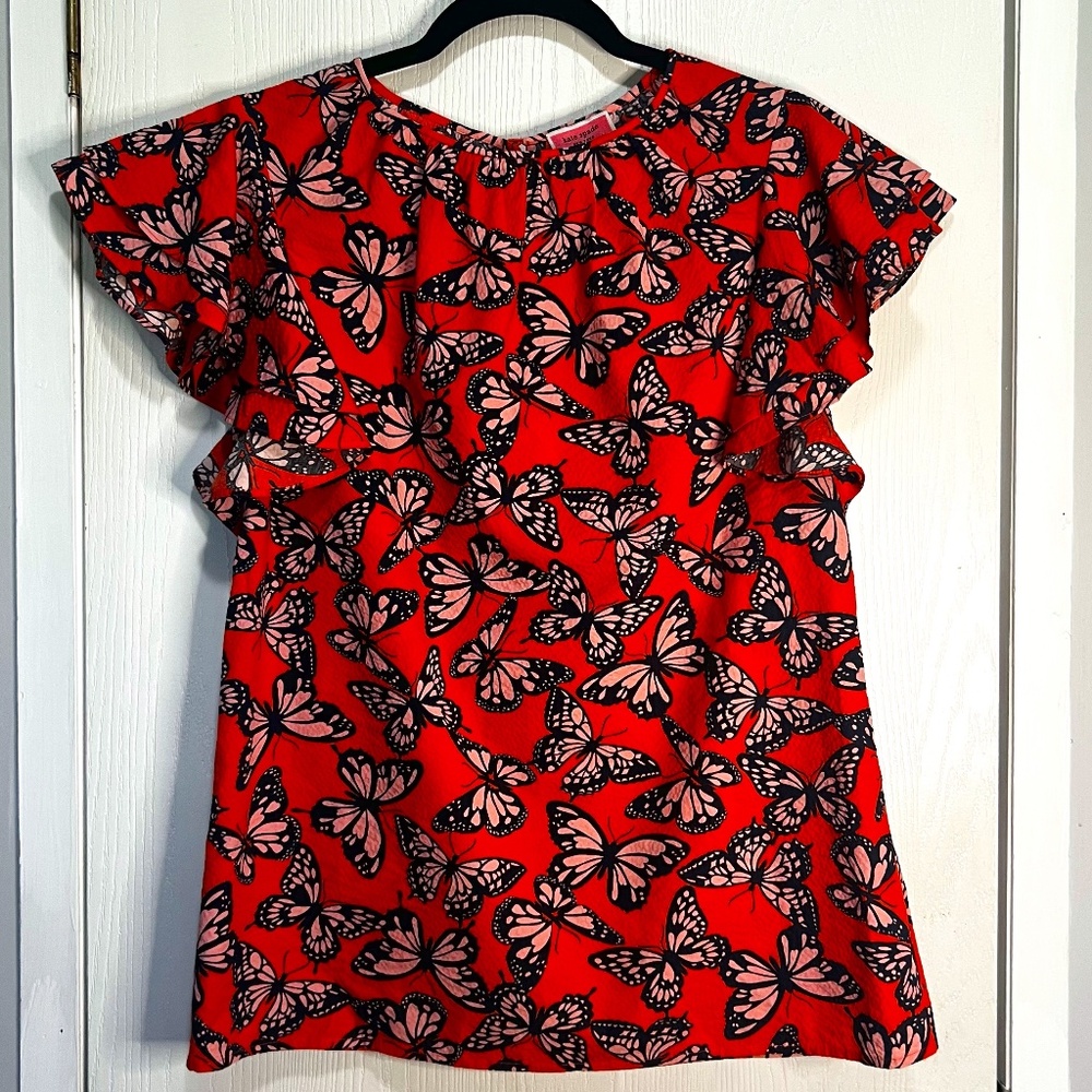 Kate Spade: Small: Spring Flight Flutter-Sleeve T… - image 1